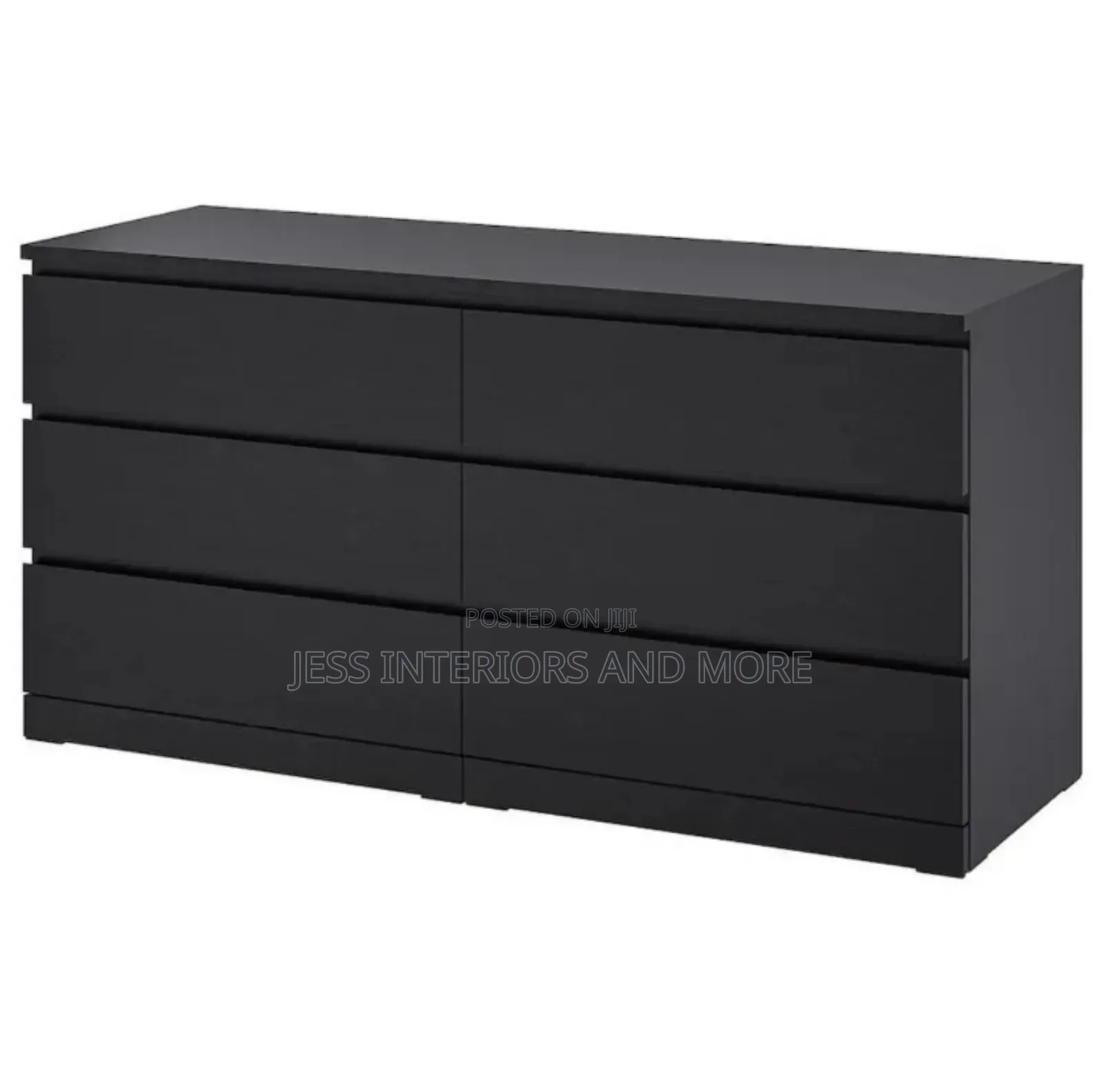 Dresser 6 Drawer (Black)
