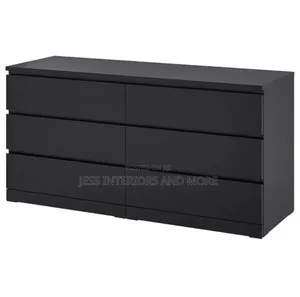 Dresser 6 Drawer (Black)