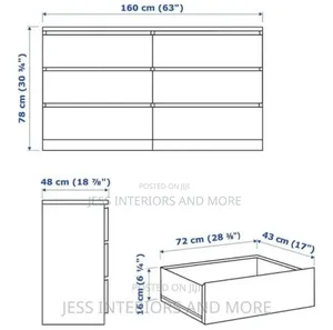 Dresser 6 Drawer (Black)