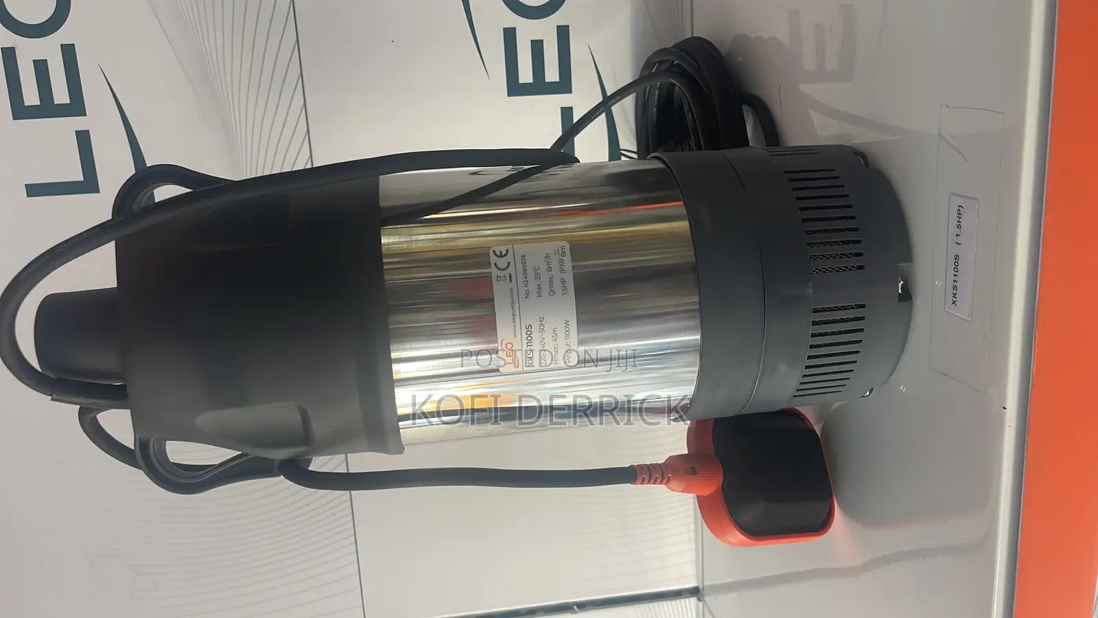 Submersible Pump 1.2hp Stainless