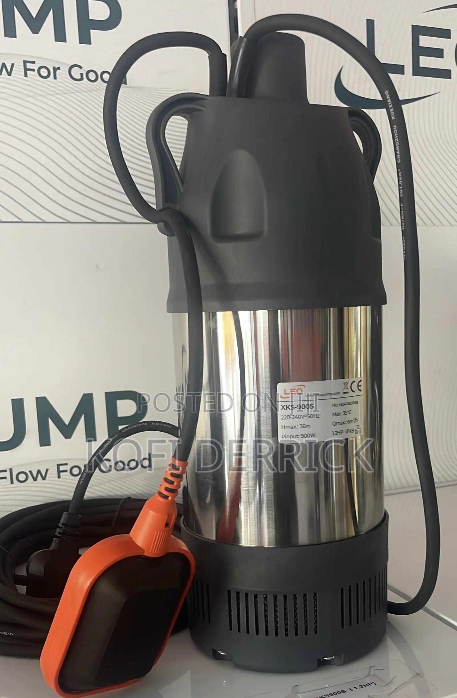 Submersible Pump 1.2hp Stainless in Accra Metropolitan Plumbing