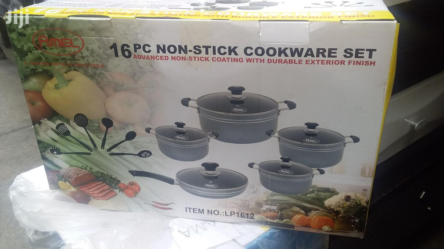 Amel 16pcs Non-Stick Cookware Set