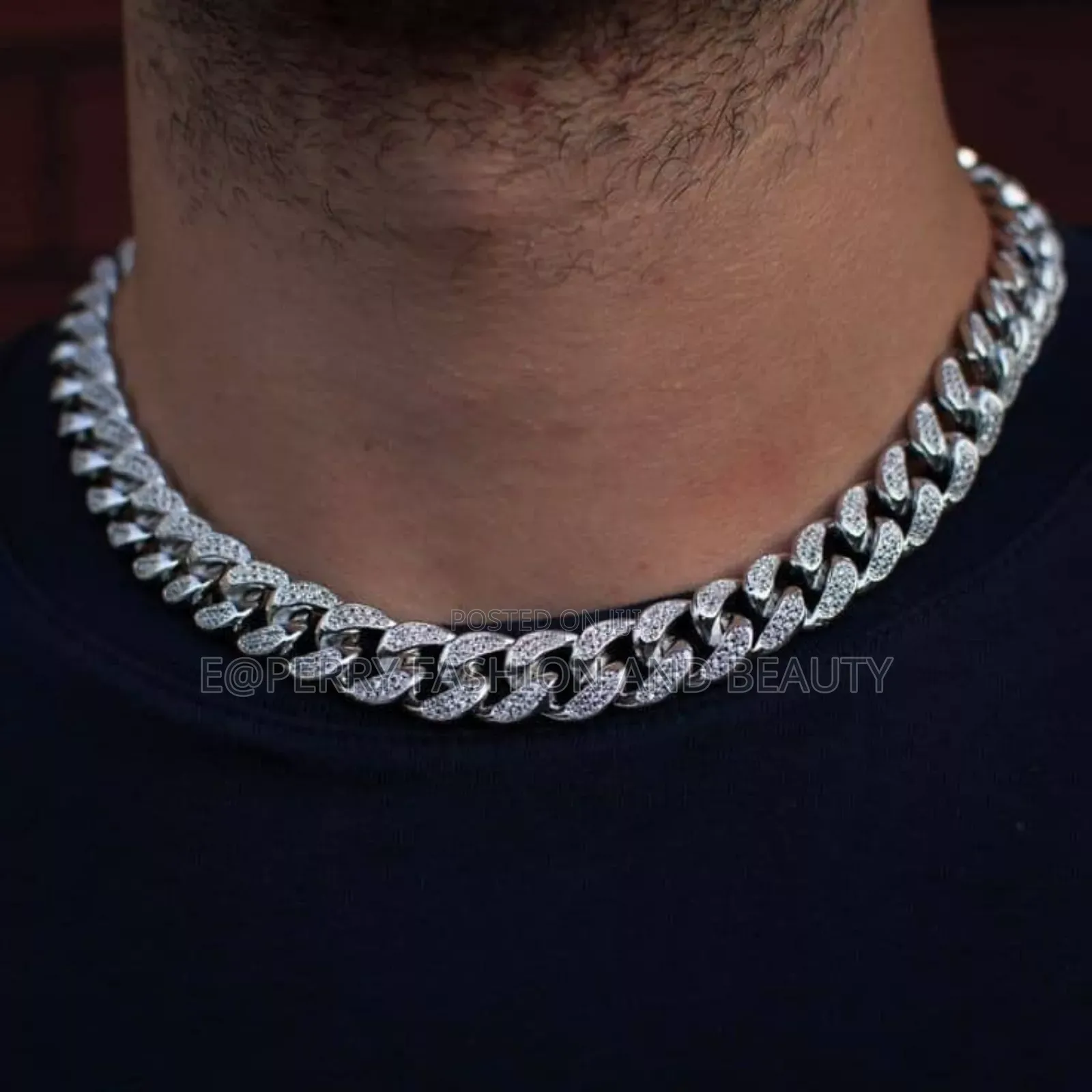 Silver Ice Cuban Chain