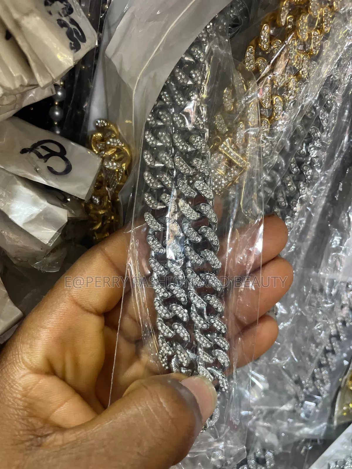 Silver Ice Cuban Chain