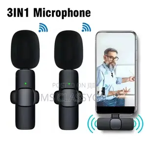 Wireless Lavalier Mini Microphone for Android Type C iPhone