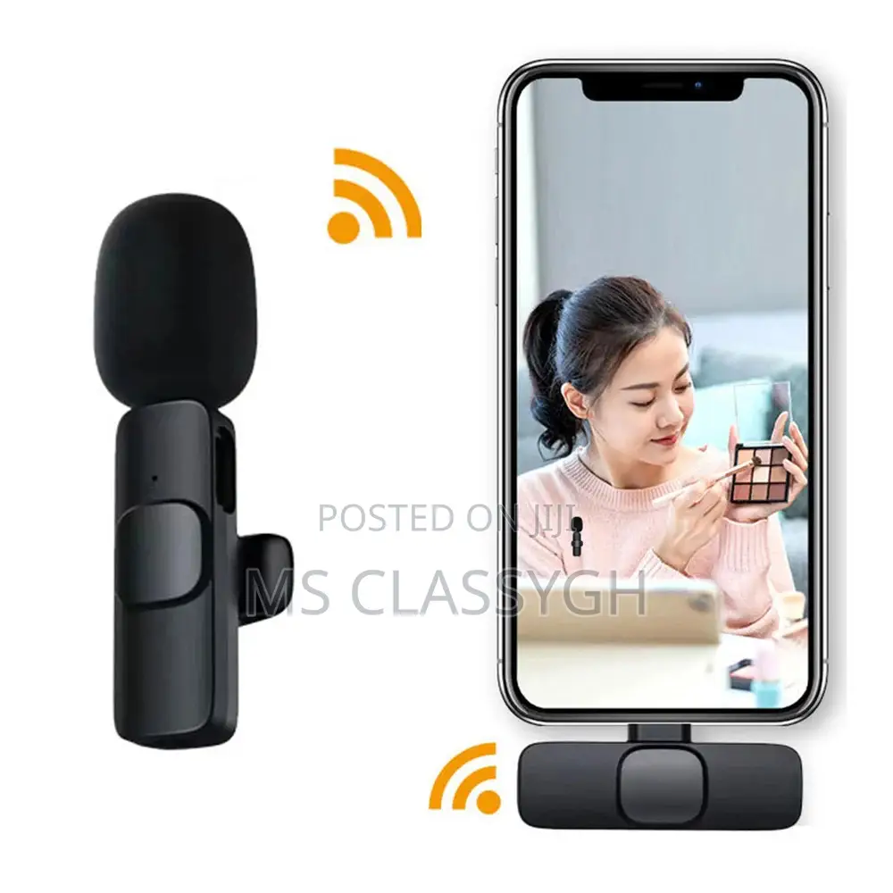 Ireless Lavalier Microphone Audio Video Recording Mic for IP
