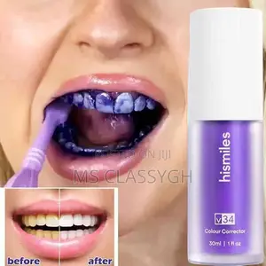 Hismile Teeth Whitening Cleaning Purple Corrective Paste