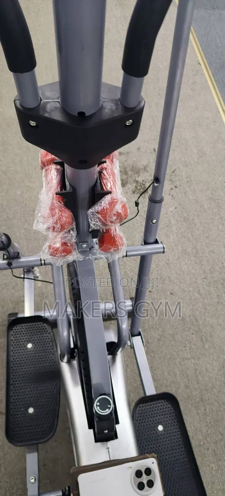 Elliptical Bike With Dumbbell.