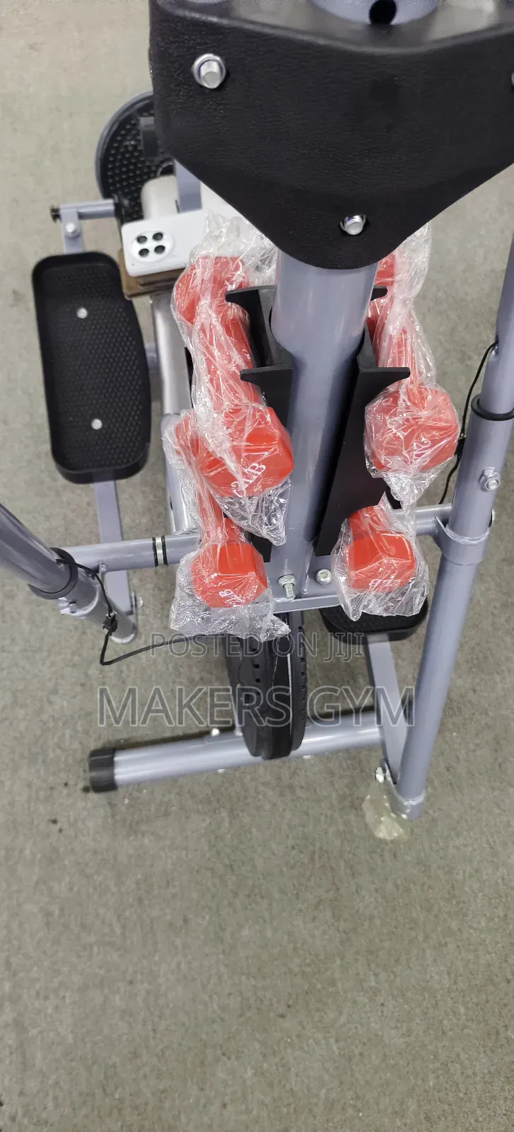 Elliptical Bike With Dumbbell.