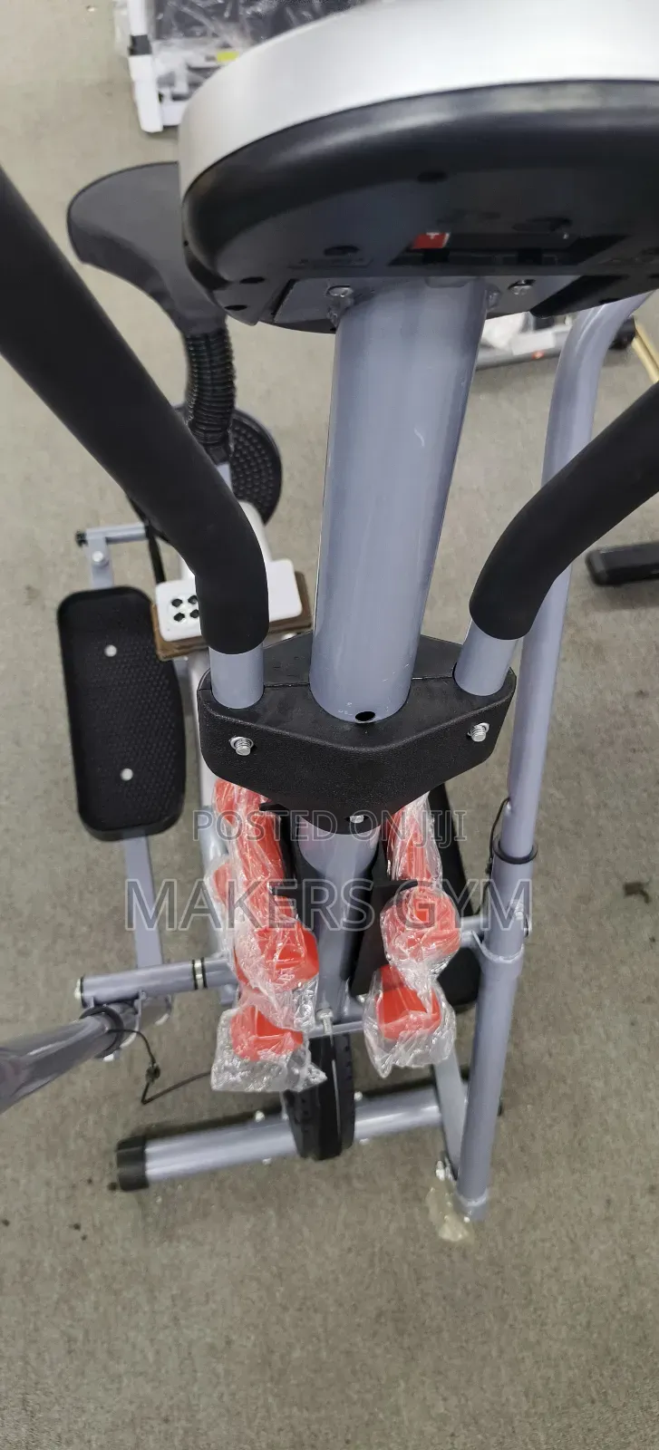 Elliptical Bike With Dumbbell.