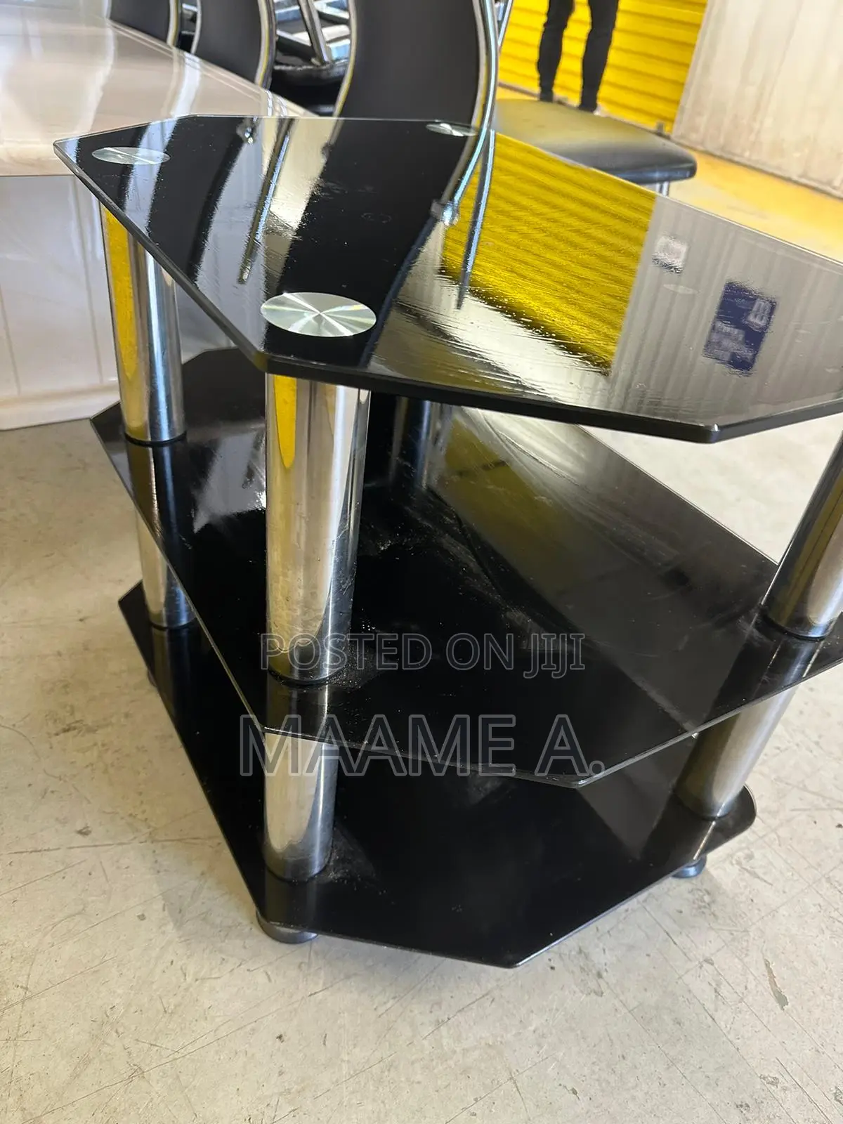 3 Tier Glass Tv Stand
