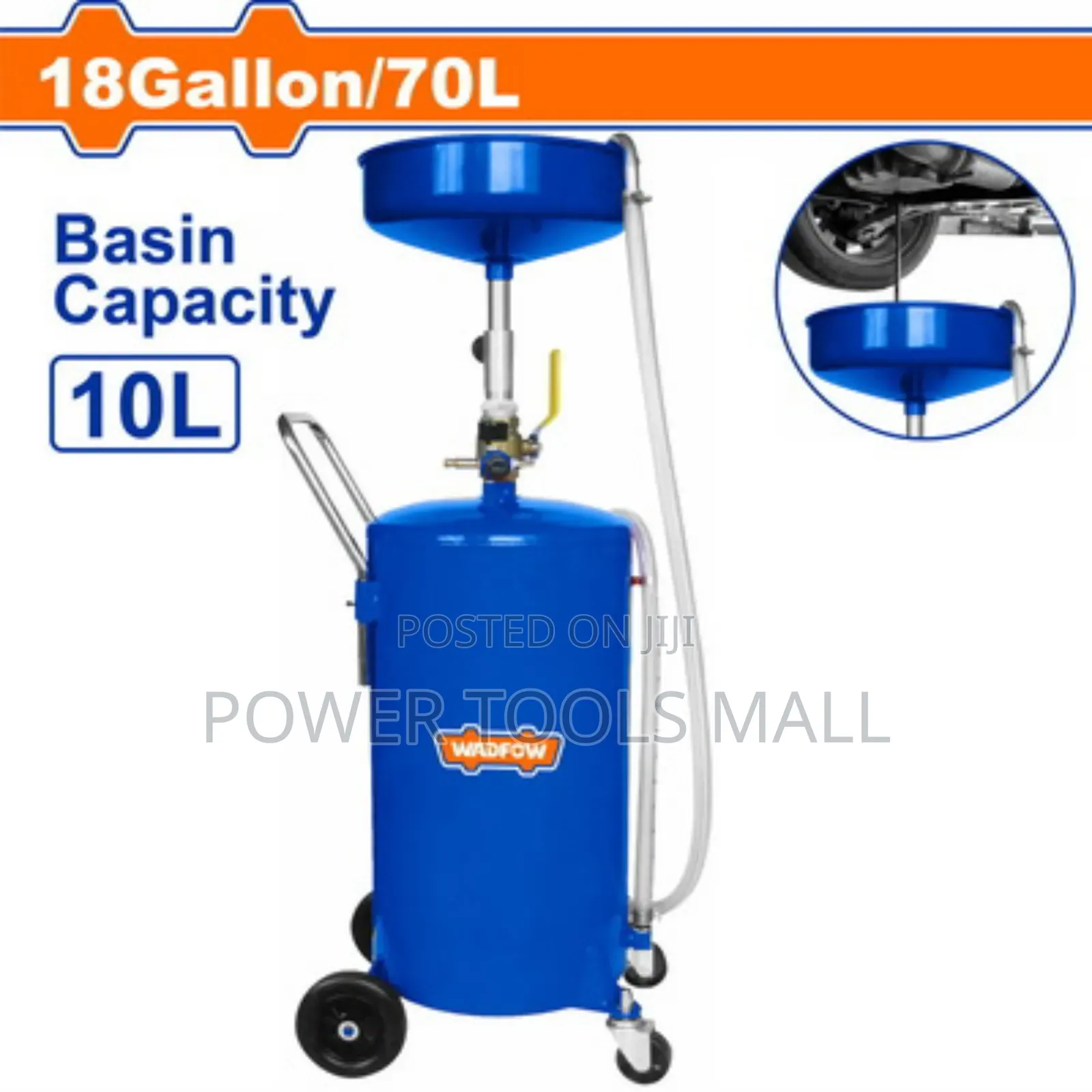 Peumatic Oil Drain 70L Wadfow