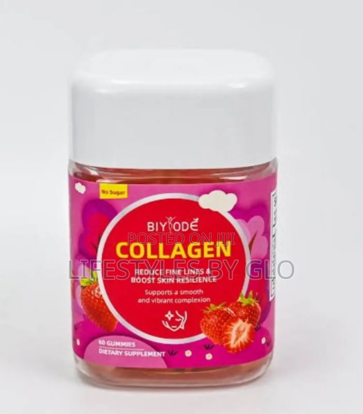 Collagen Gummies | 60 Count | Strawberry Flavored Gummy