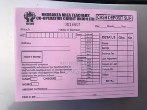 Receipt, Invoice, Waybill, Day Books, Cash Deposit Slip Etc