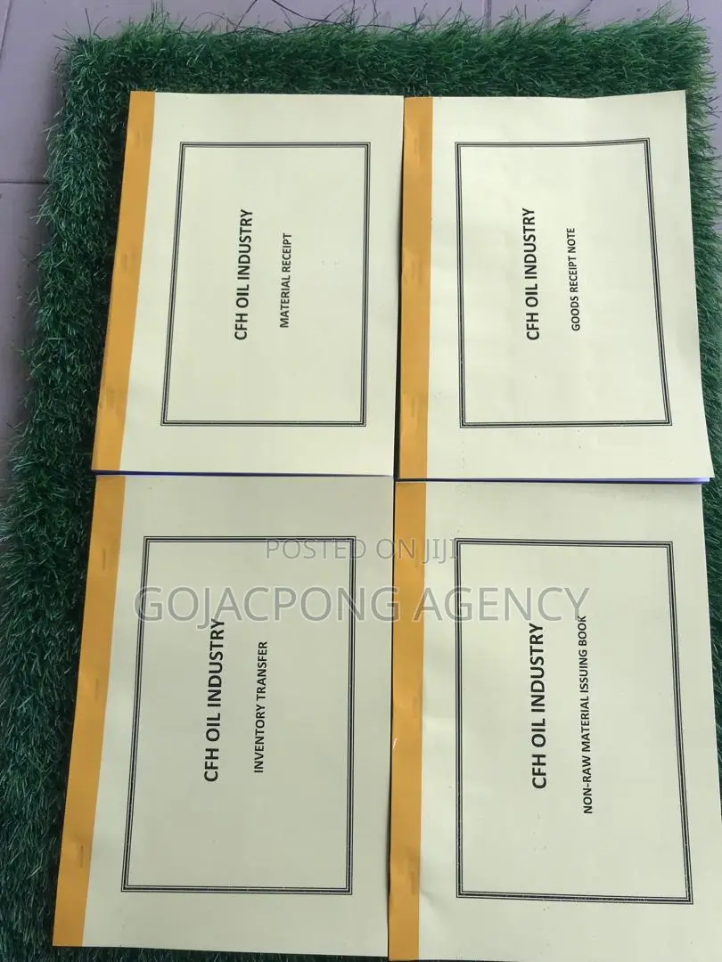 Receipt, Invoice, Waybill, Day Books, Cash Deposit Slip Etc