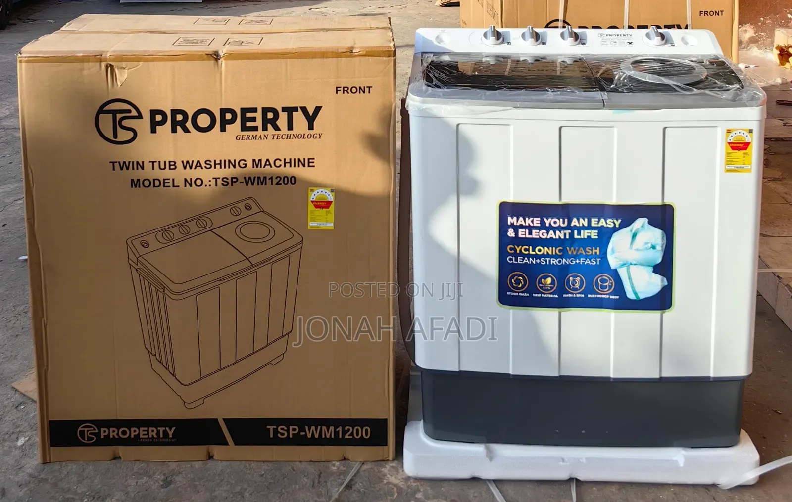 PROPERTY 12KG Twin Tub Washing Machine Semi Automatic