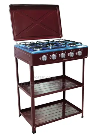 Live,Laugh,Burn NASCO-5-BURNER-GAS-STOVE-NASGS-K5BSM-S