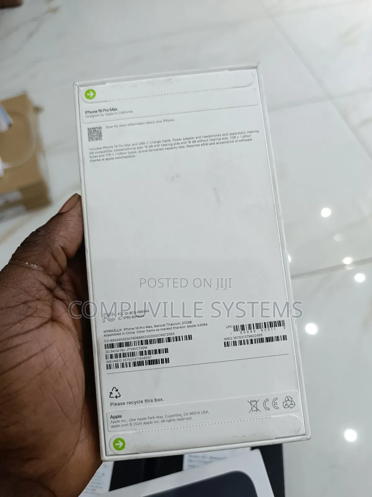 New Apple iPhone 16 Pro Max 512 GB White