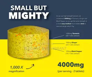 Tumeric, Cuircum and Ginger 120 High Strength Tablet