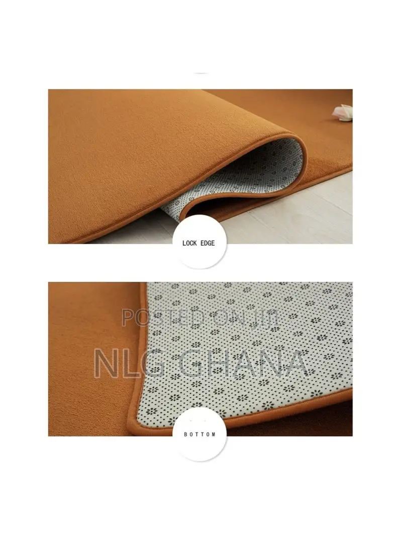(L40 X W60)Cm Coral Velvet Memory Foam Soft Mat Non-Slip Bat