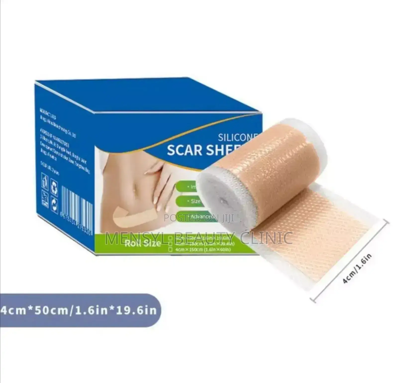 Medical Silicone Scar Reusable Sheet. For Cs, Keloid Surgery
