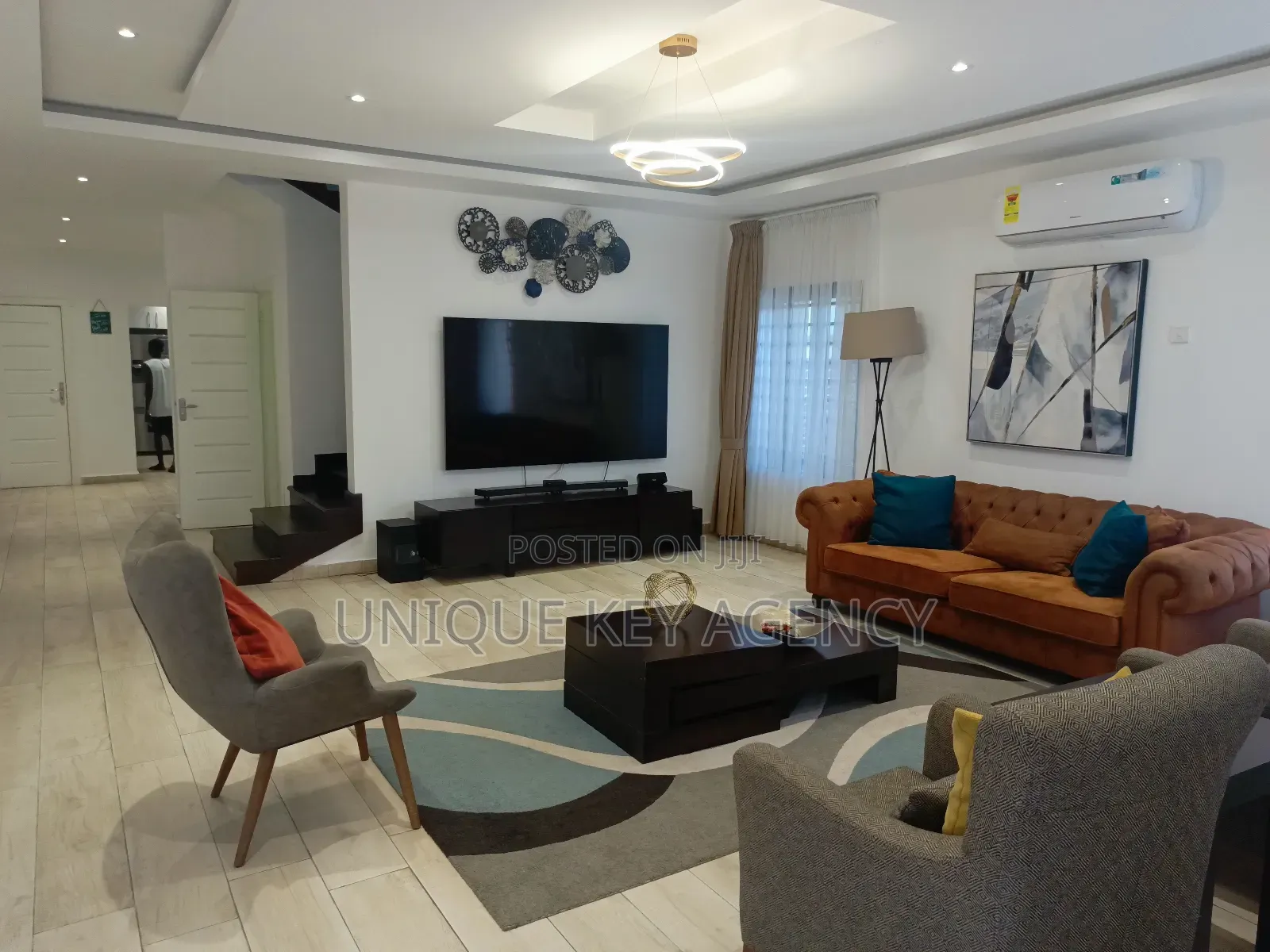 Furnished 4bdrm House in Unique Key Agency, Tseaddo for rent