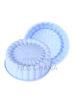 Flower Shape Silicone Baking Pan Round Tray Bread Mousse Cak