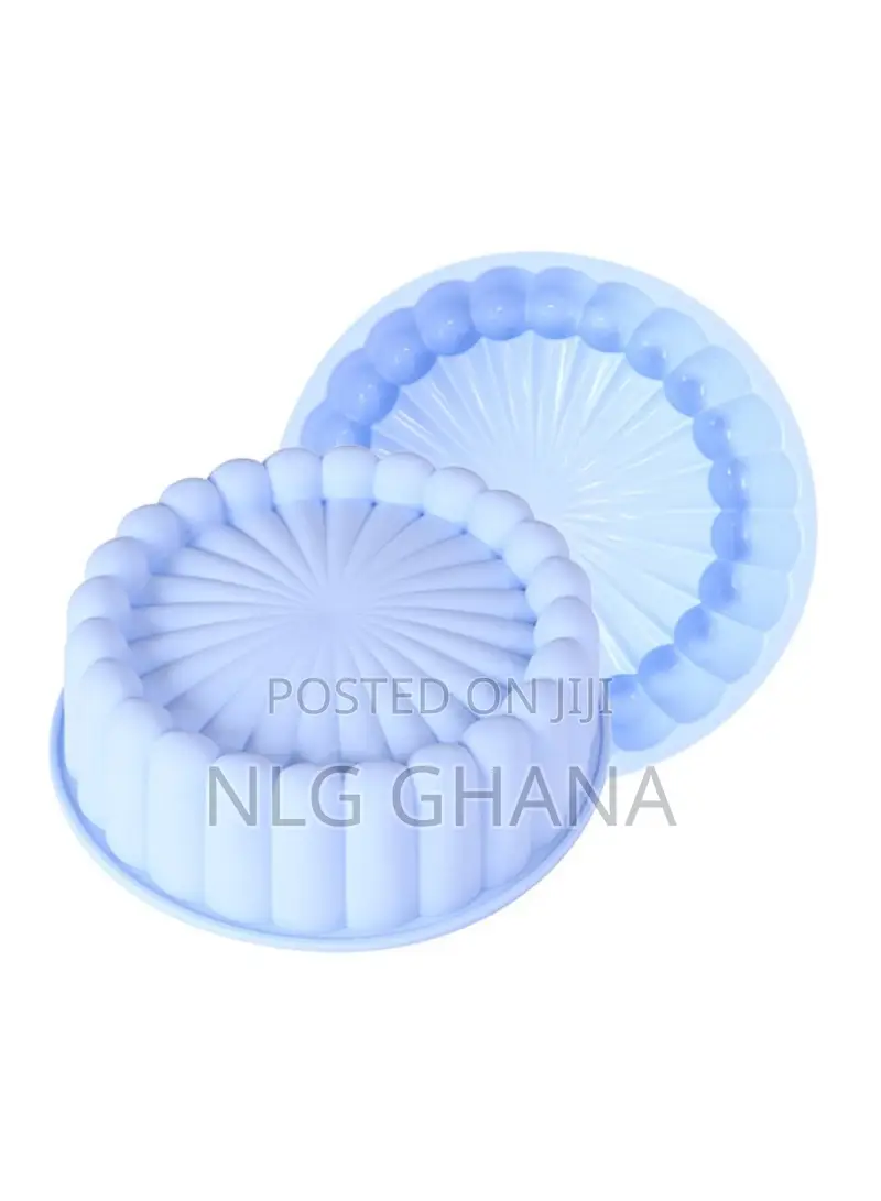 Flower Shape Silicone Baking Pan Round Tray Bread Mousse Cak