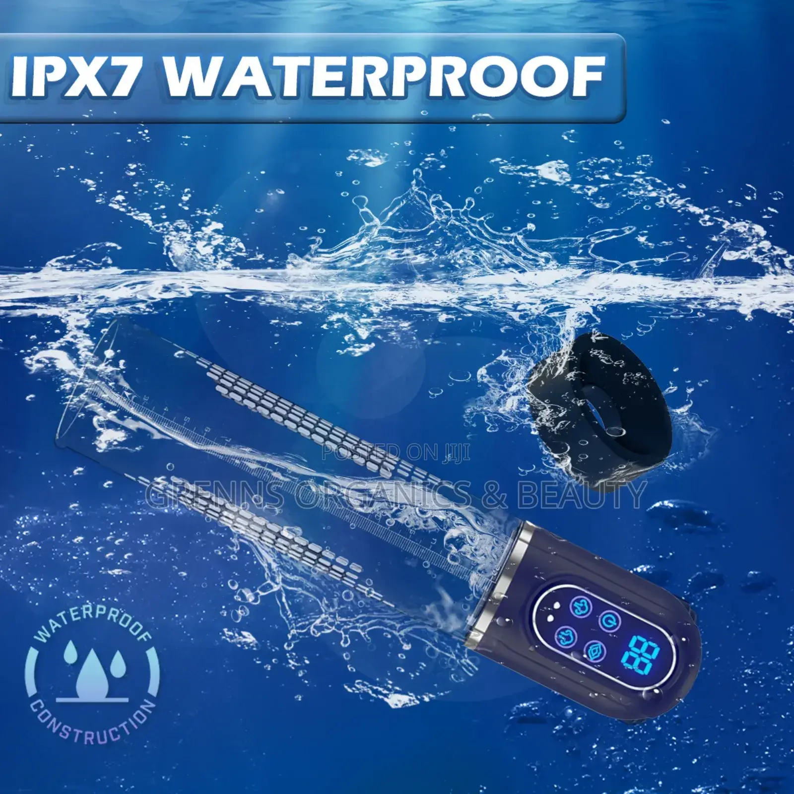 Electric Automatic 2in1 Ipx 7 Waterproof Vacuum Penis Pump