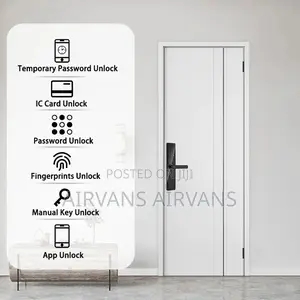 Smart Door Lock (Mobile App+Fingerprint+Keys+Password+Cards)