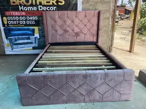 Neatly Made Double 54x75 Bedframe For The Ladies