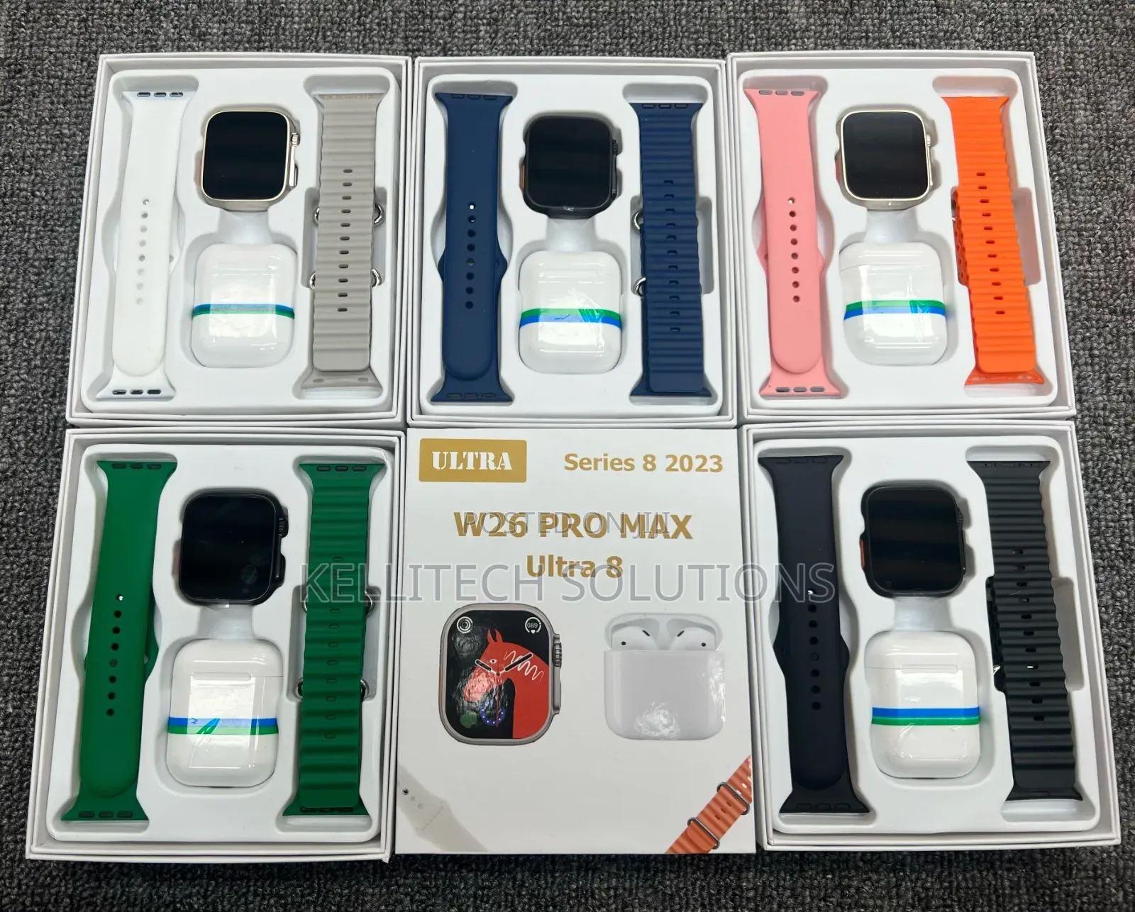 6in1 T55 Pro Max Ultra Smart Watch With Airpod