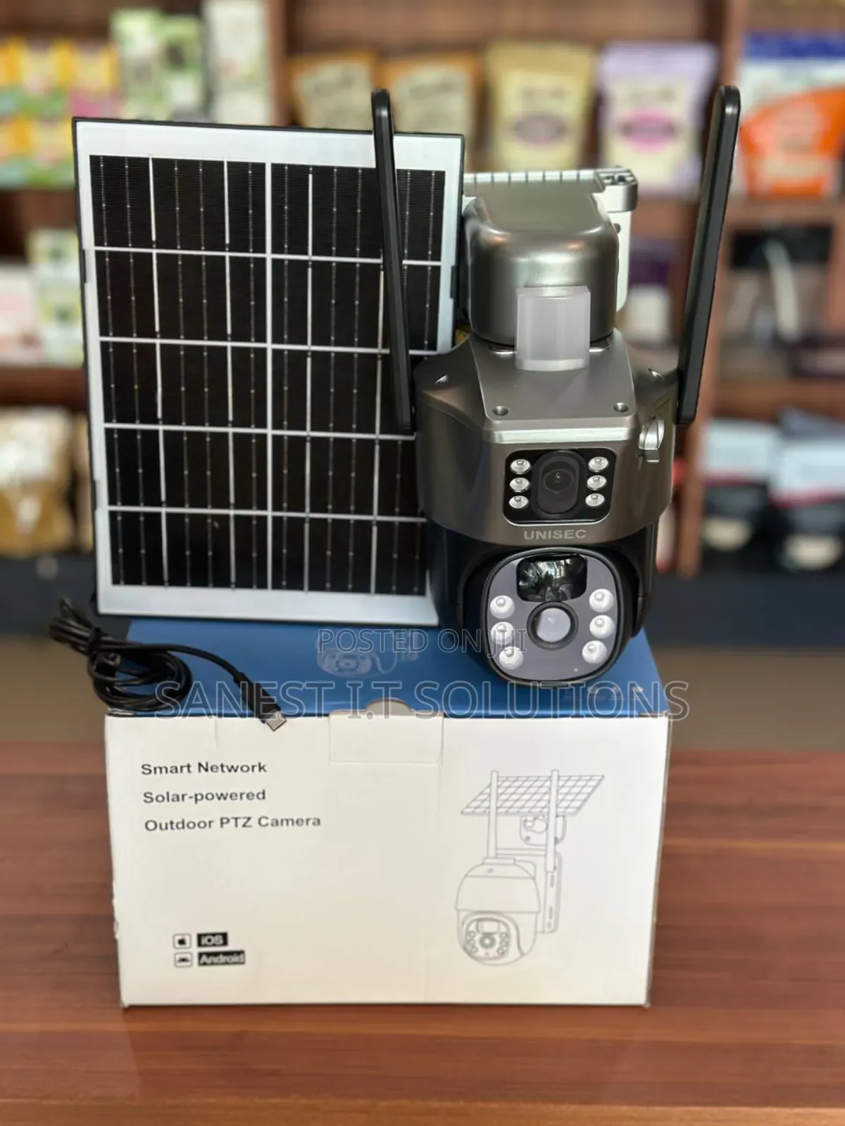 Solar Camera With Dual Lens With Alarm 4g