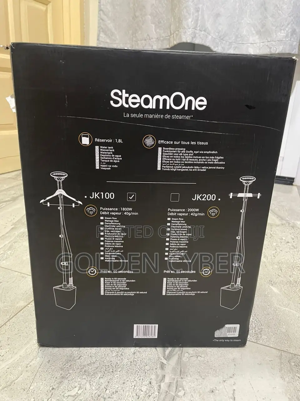 Steamone JK100 Black (Steam Iron)