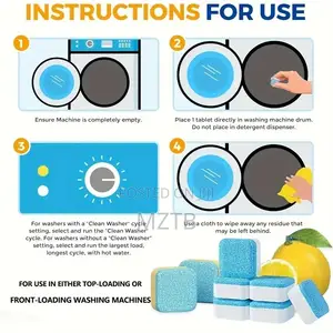 Tablets for Washing Machine Cleaning