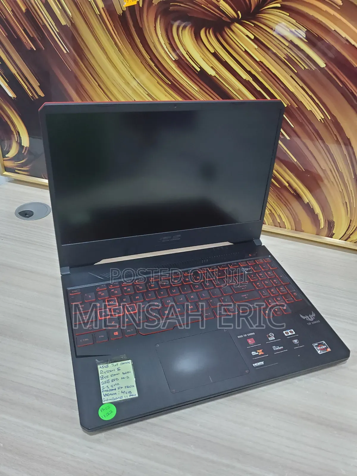Laptop Asus TUF Dash F15 8GB AMD Ryzen 5 HDD 256GB