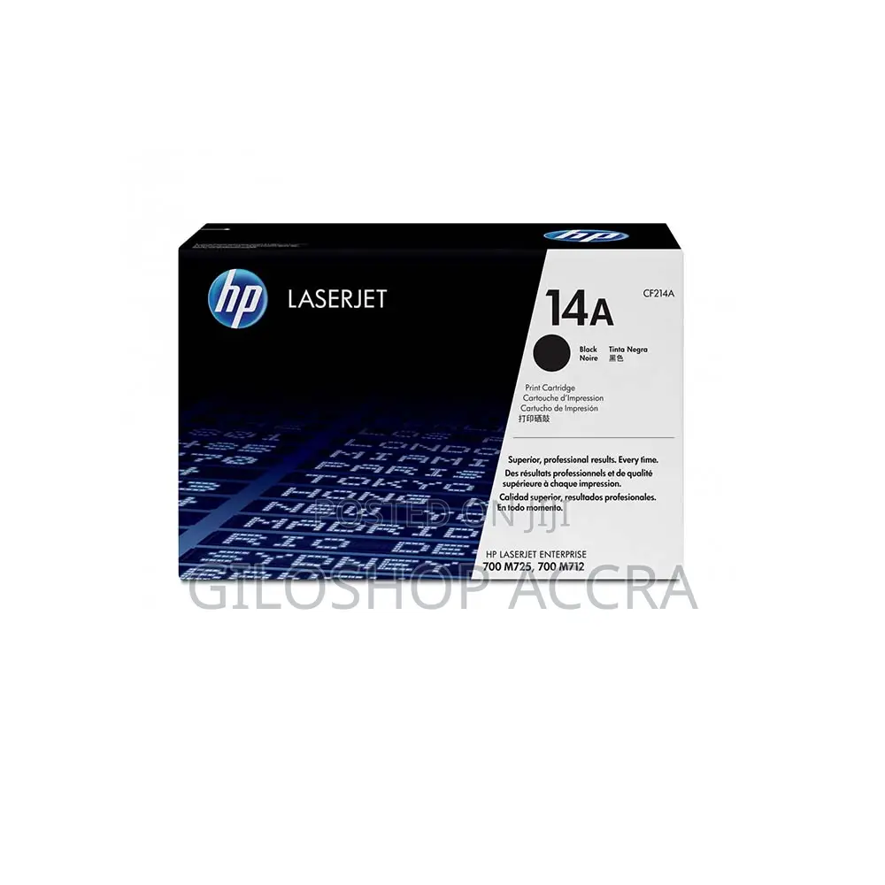 HP 14A Black Original Laserjet Toner Cartridge, CF214A