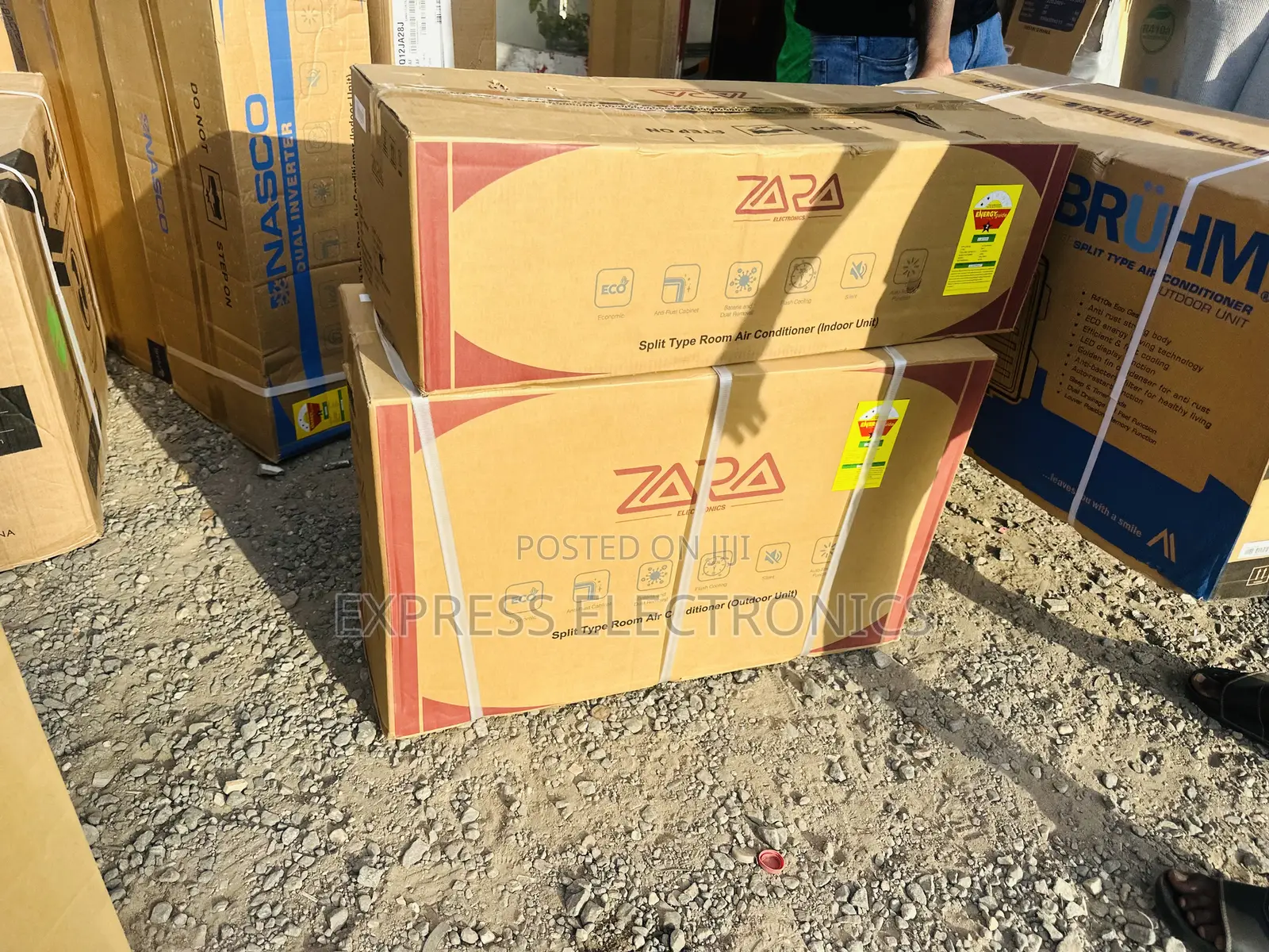 Low Noise Operation Zara R410 Gas White 1.5hp AC