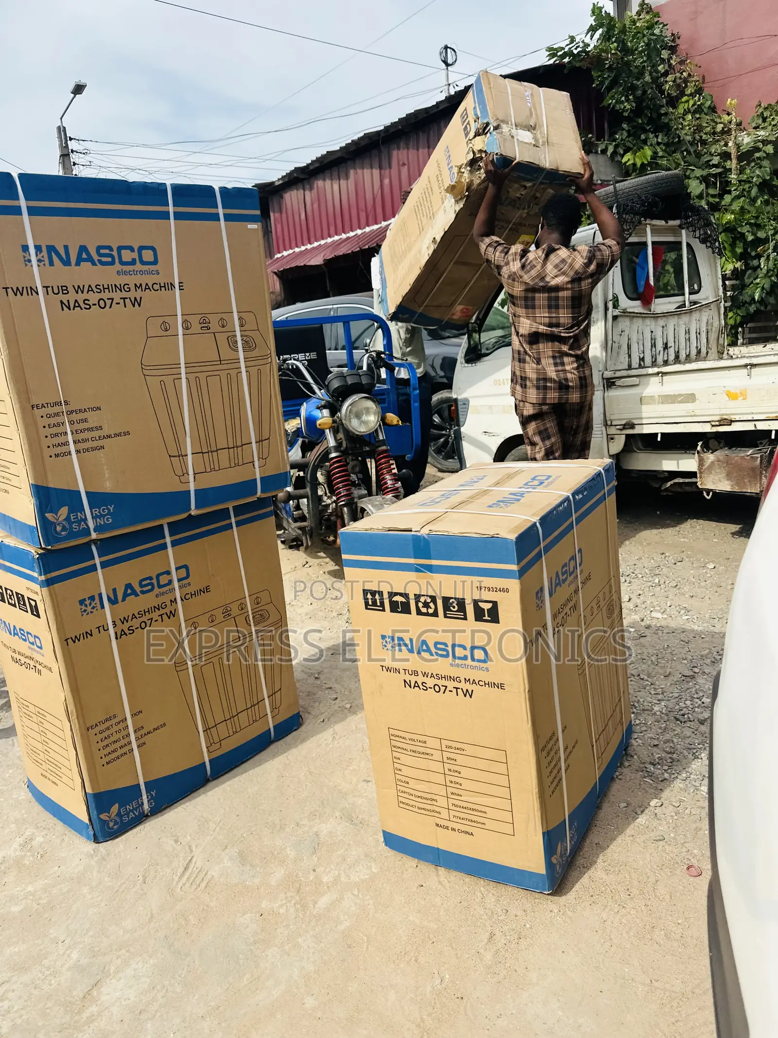 Aero Design Washing Machine Nasco 7kg Twintub Topload