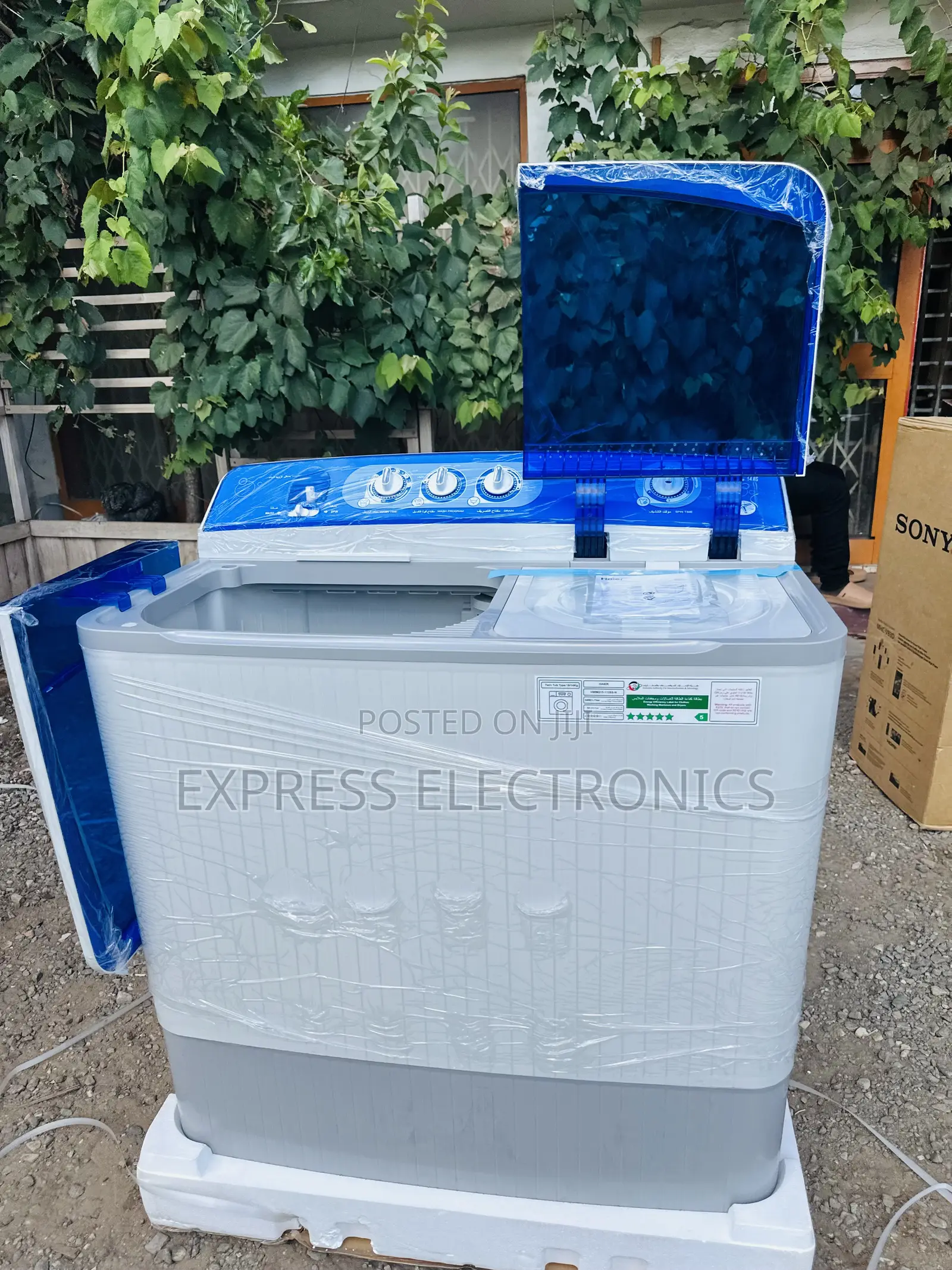 Semi Automatic WM Topload Twintub Haier 18kg