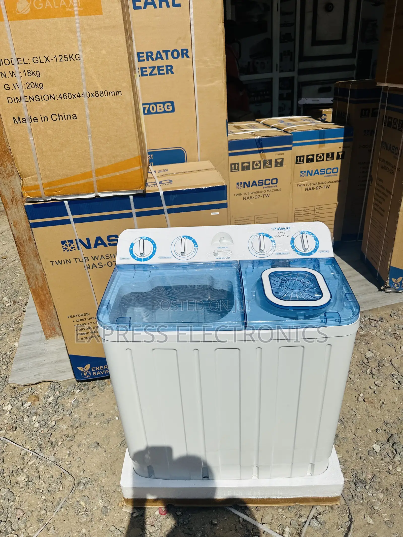 Transparent Lid Cover Blue Zara Topload Twintub 7kg