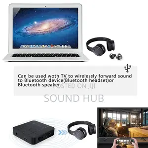 2 in 1 Tv Computer Bluetooth Transmitter Receiver - Black