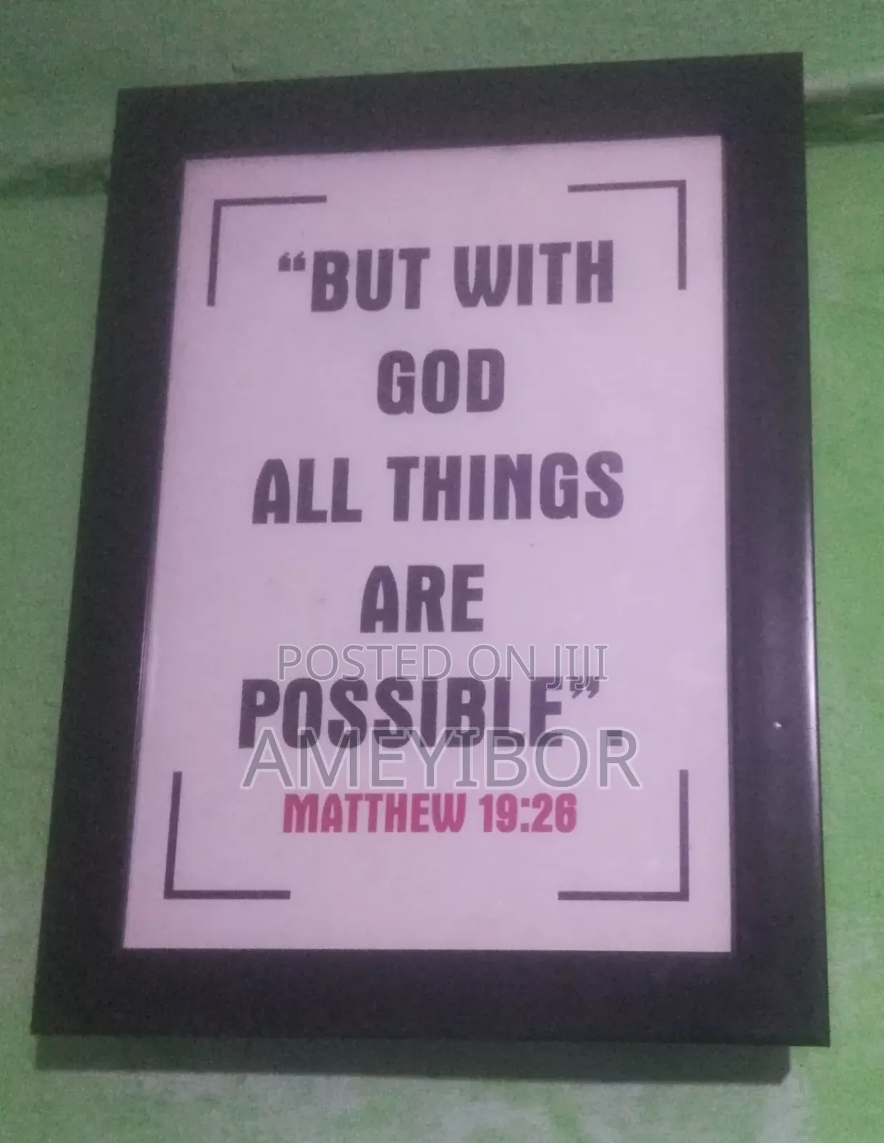 Picture Frames With Bible Verse
