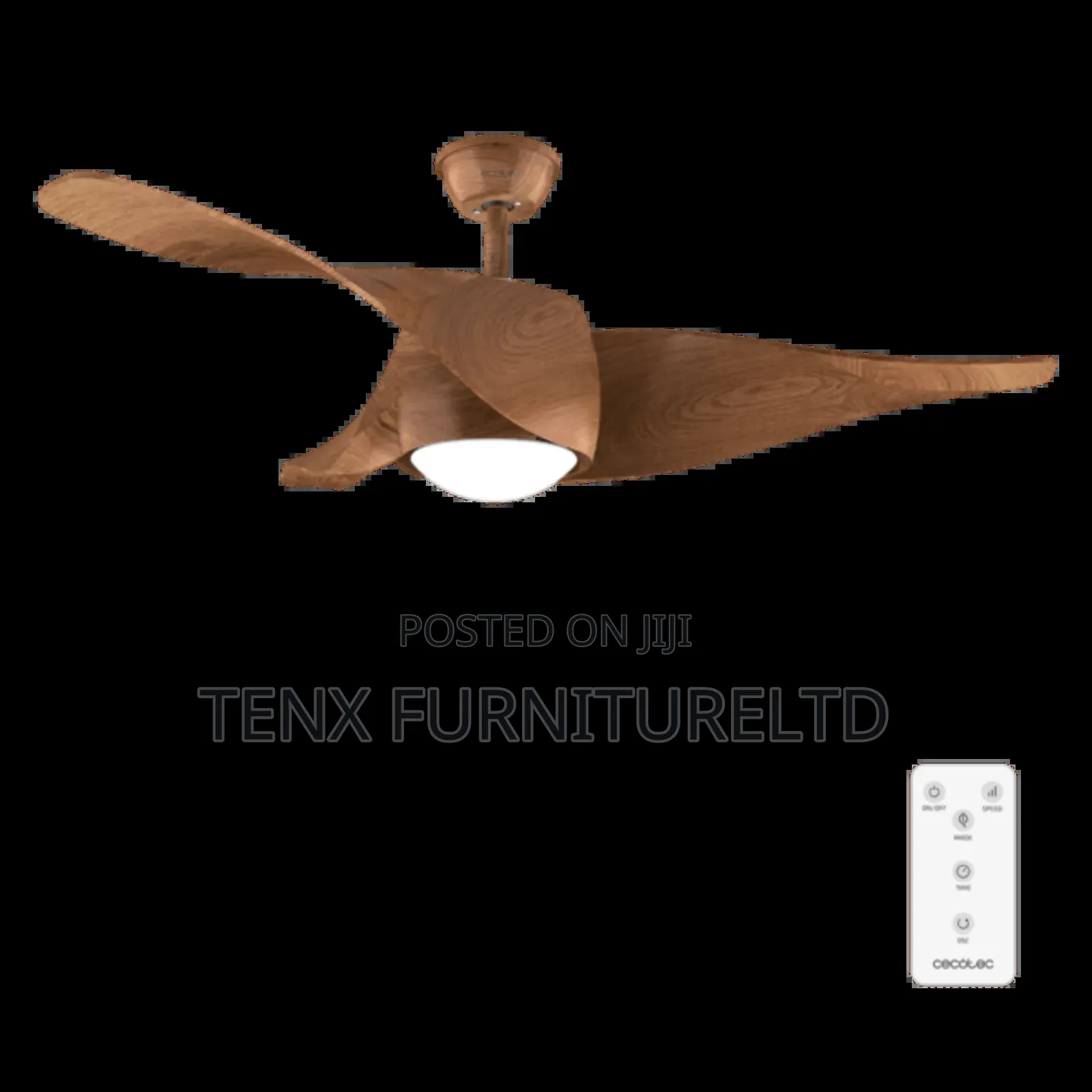 Wooden Ceiling Fan With Led Light