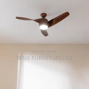 Wooden Ceiling Fan With Led Light
