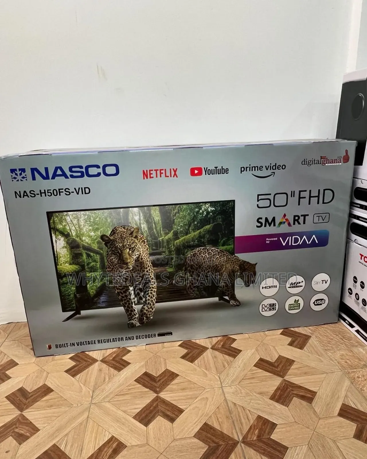 Nasco 50" Wi-fi Smart Android Frameless HDR Bluetooth LED TV