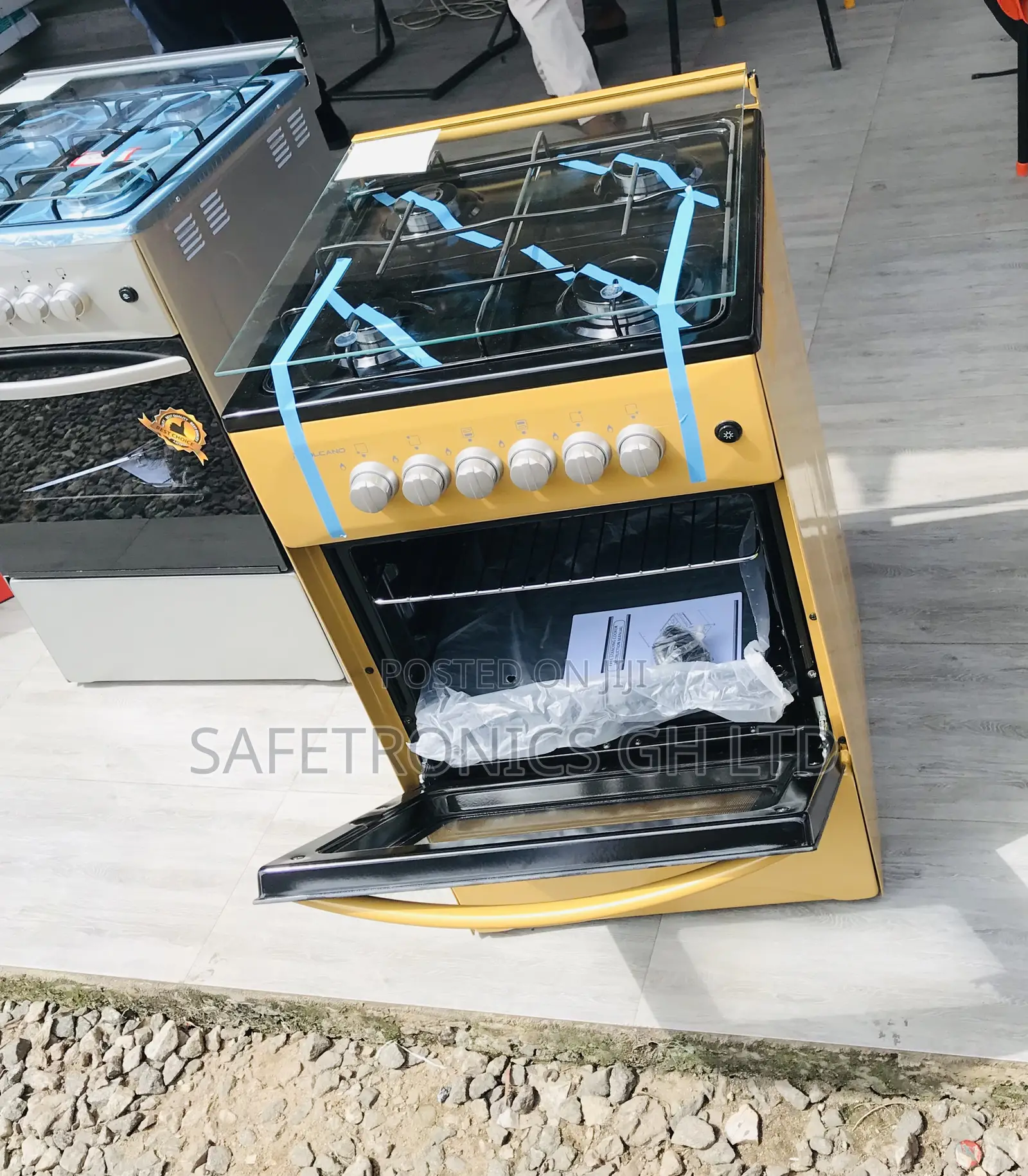 Ensure New (Gold) Volcano Oven 4 Gas 50-50 Cooker