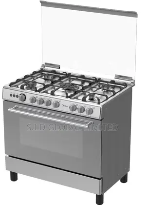 Timeless Beauty of ]Midea 5 Burner Gas Cooker With Grill