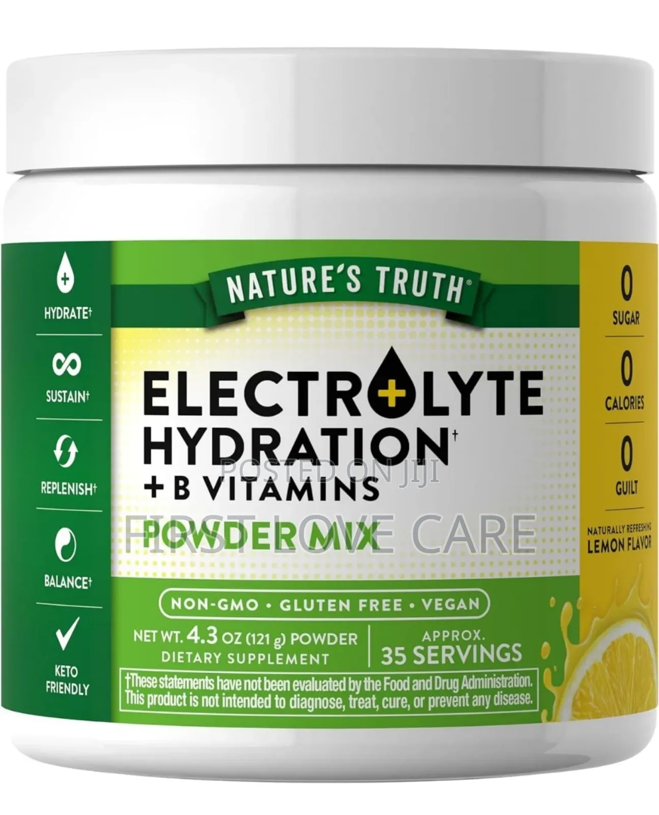 Nature's Truth Electrolyte Hydration + B Vitamins Powder Mix