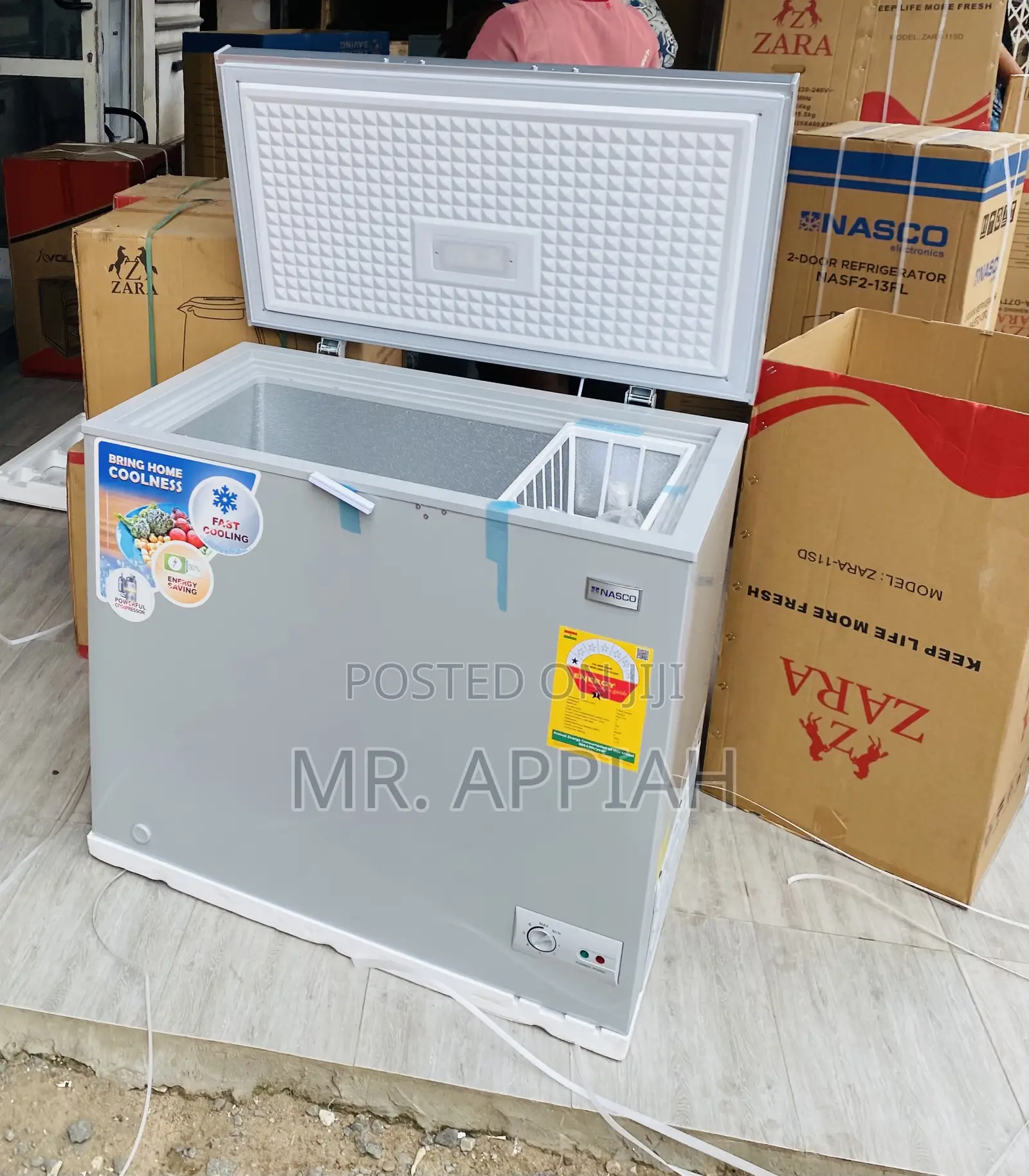 Buy Authentic NascoNas-250fl 1 Door Electric Freezer,Silver